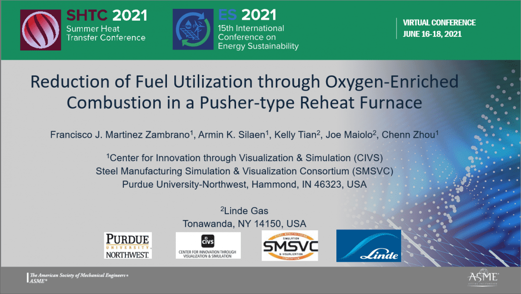 Presentation: Oxygen-Enrichment in a Reheat Furnace at ASME SHTC 2021