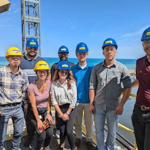 group of people at NIPSCO plant