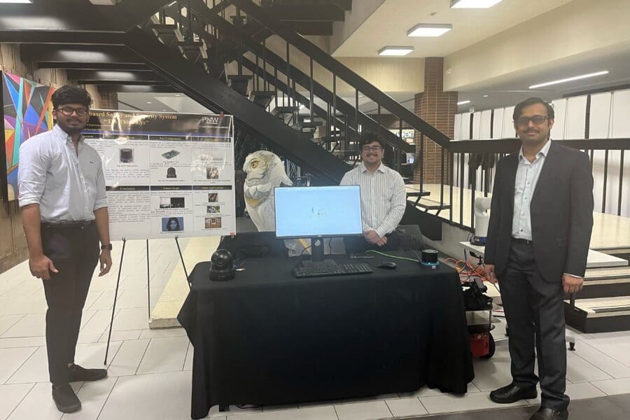 College of Technology students shared their capstone research projects with visitors in the Student Union & Library Building during Technology Day.