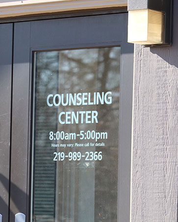 The Counseling Center doors