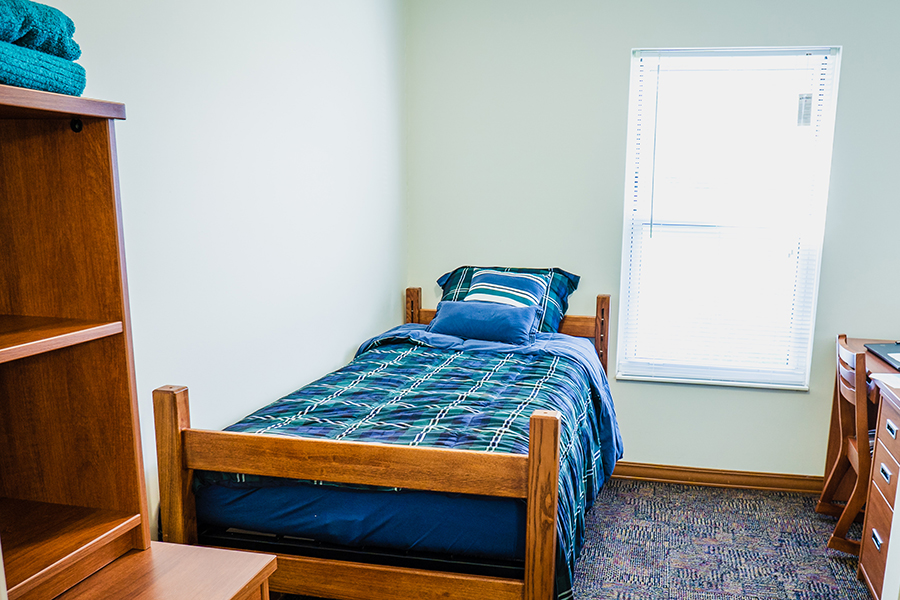 Un dormitorio en una residencia para estudiantes