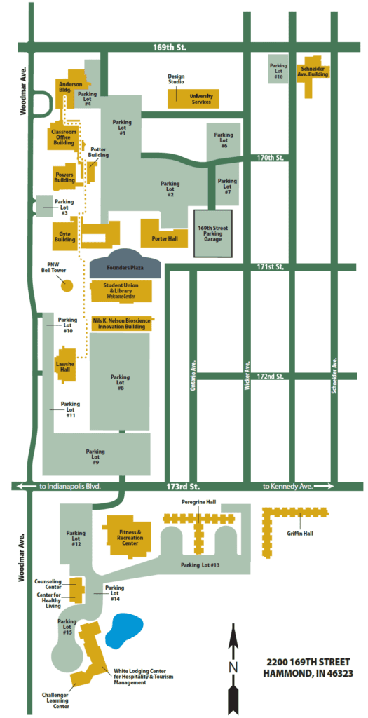 Hammond Campus Map - Getting to PNW - Purdue University Northwest