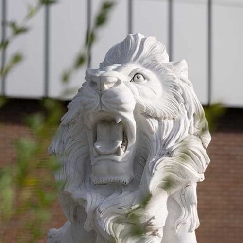 Lion Statue on the PNW Hammond Campus