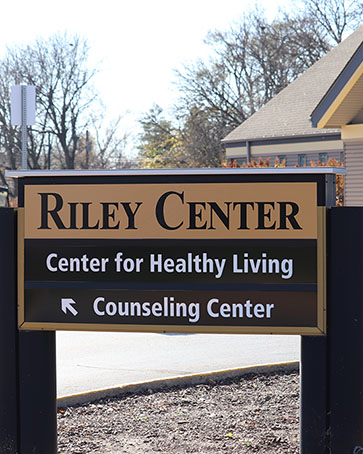 Riley Center sign