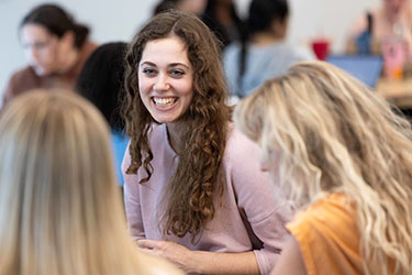 PNW students collaborate in the classroom