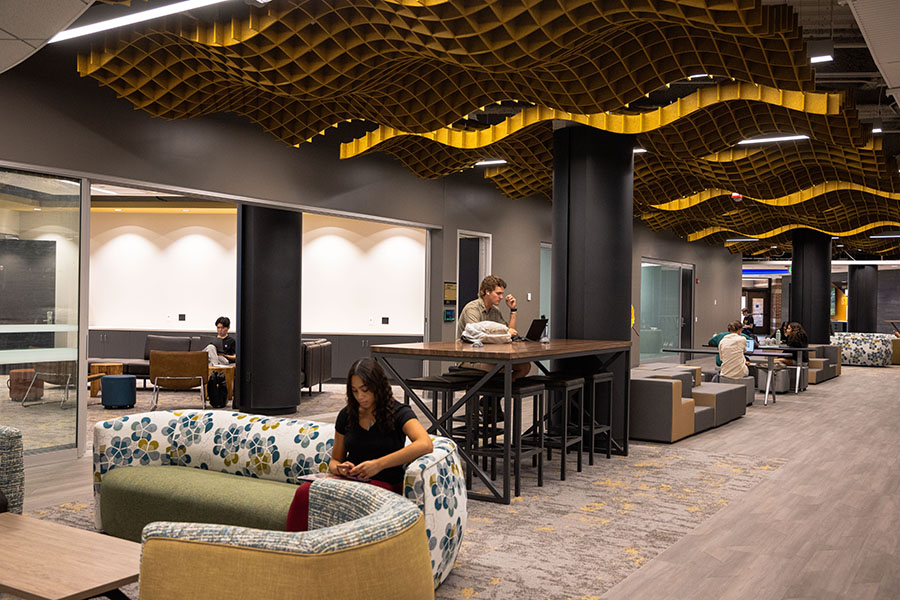 The Mane Zone and part of the Multicultural Lounge in the Classroom Office Building