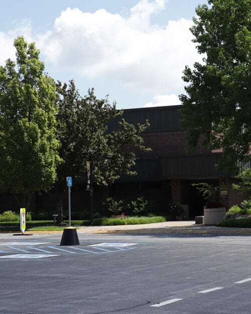 A parking lot on PNW's Hammond Campus