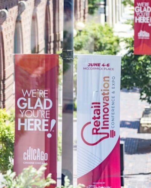 Retail Innovation light pole banners