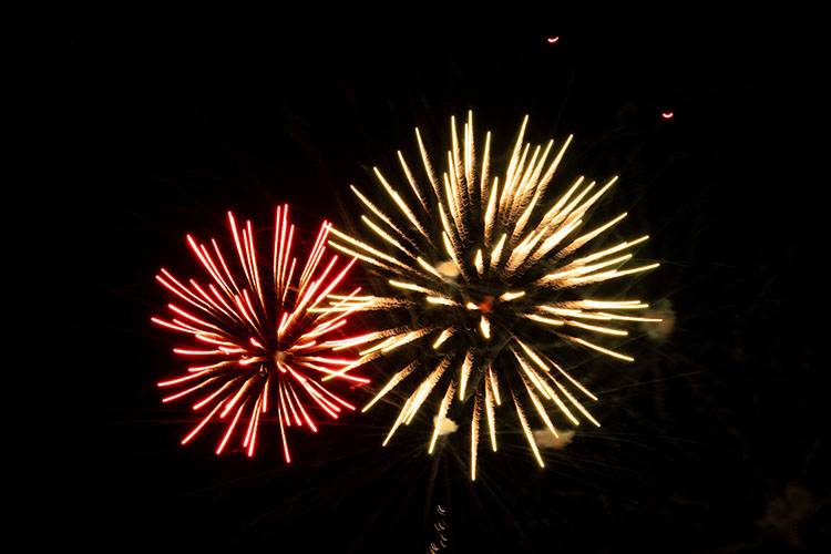 Fireworks explode over PNW's Westville campus