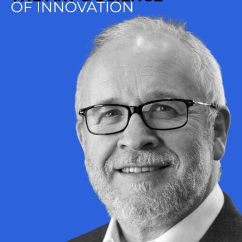 Ray Poynter in front of a blue background. The top left corner of the image reads "ESOMAR The Art & Science of Innovation"